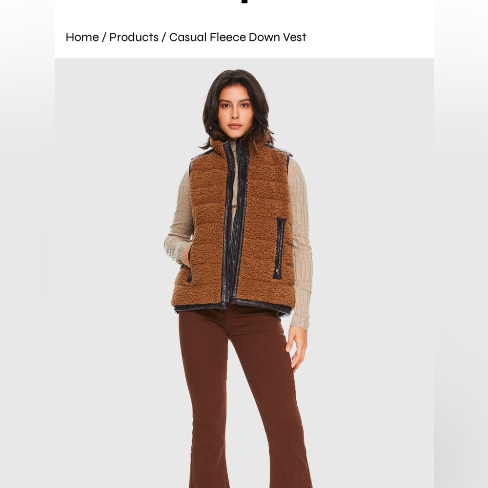 Barely worn Orlay fur vest